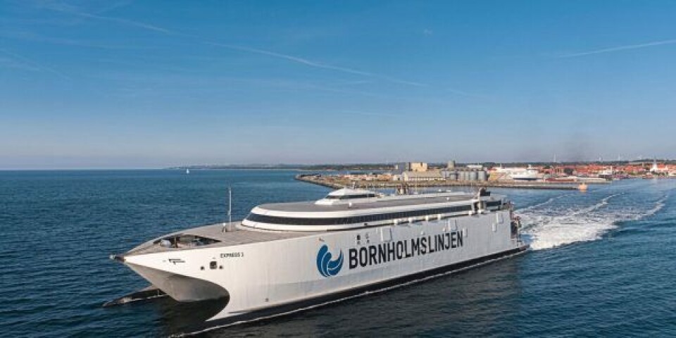 Lækage sætter dansk færge ud af drift bornholm
