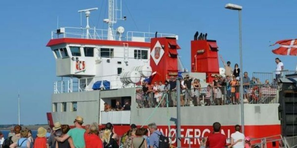 Tunøfærgen. Tunøfærgen. Foto: Odder Kommune