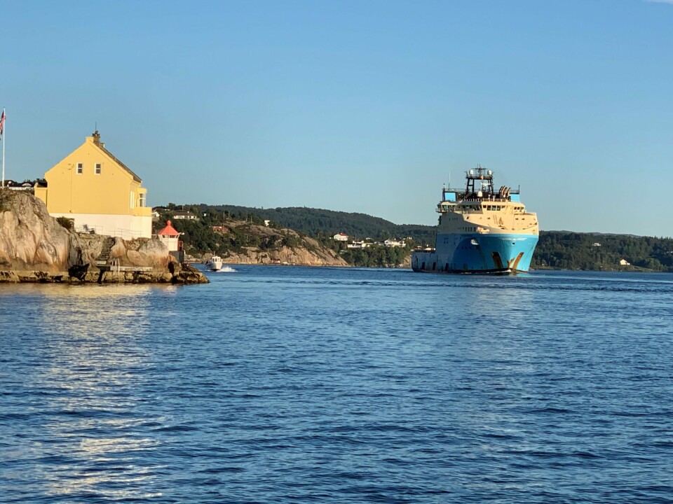 Se billederne: Maersk Supply Service udflager første fartøj til Norge