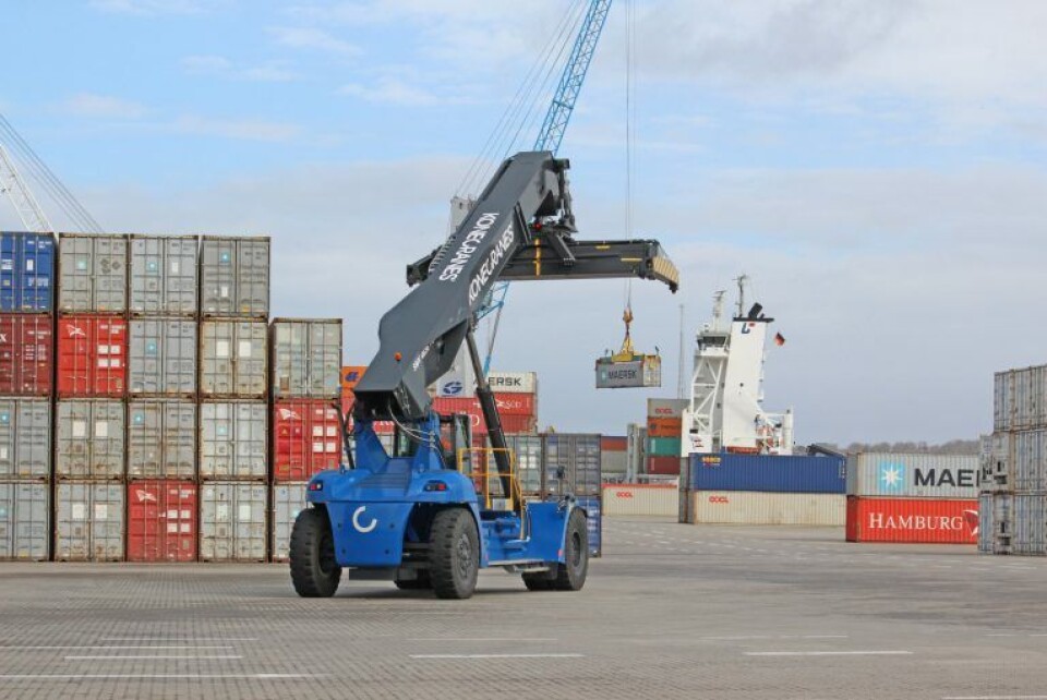 Kalundborg med nyt byggeri nær containerterminal på Ny Vesthavn