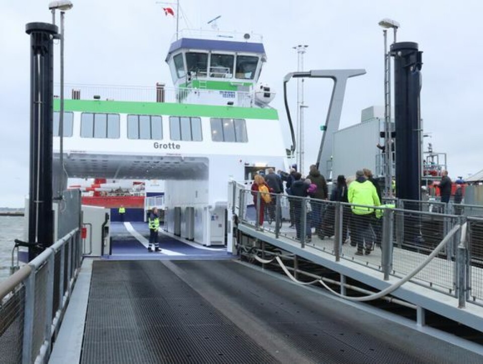 Så er Fanølinjens nye elfærge sat i drift Så er Fanølinjens nye elfærge sat i drift