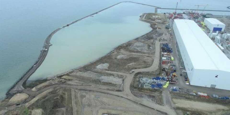 Vordingborg Havn på Masnedø bliver fremover omdrejningspunktet for grøn brændstof til luftfarten. Foto: Vordingborg Havn