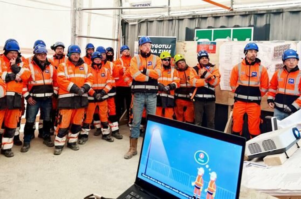 Ny kampagne gør arbejderne frostklar på tunnelbyggeplads Ny kampagne gør arbejderne frostklar på tunnelbyggeplads