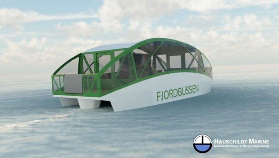 Limfjord-bussen. Illustration: Hauschildt Marine A/S