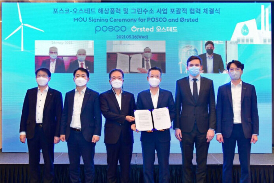 Ørsted i koreansk samarbejde om havvind og brint Ørsted i koreansk samarbejde om havvind og brint