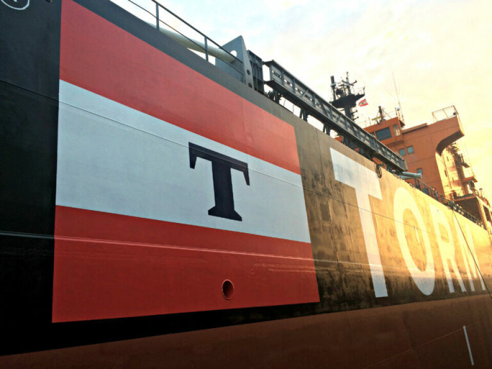 Dansk rederi tager levering af syvende MR-tankskib Dansk rederi tager levering af syvende MR-tankskib