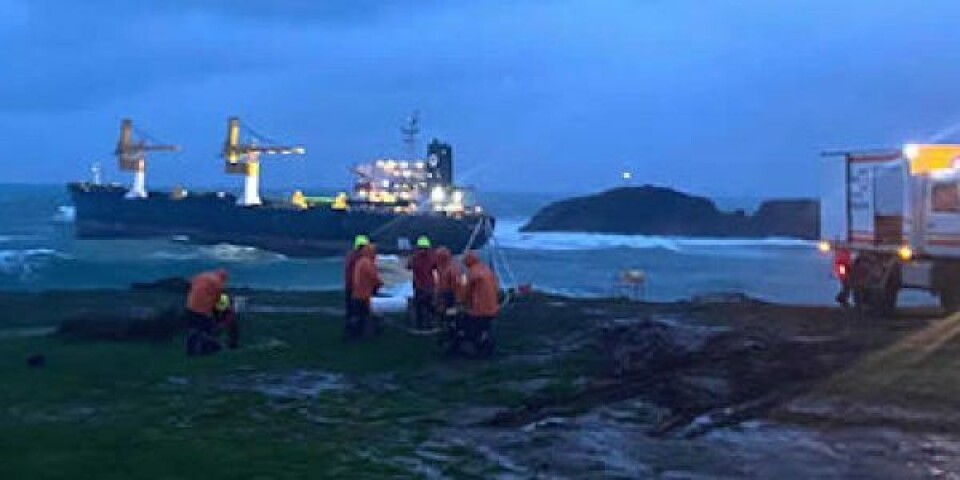 Video: Russisk bulker gået på grund 2_202112814108