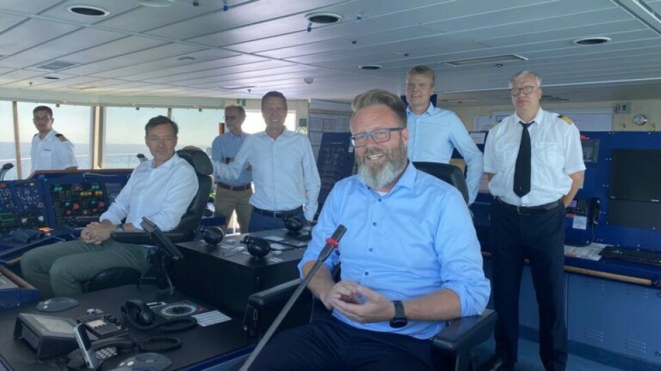 Scandlines bød tysk minister velkommen ombord Scandlines bød tysk minister velkommen ombord