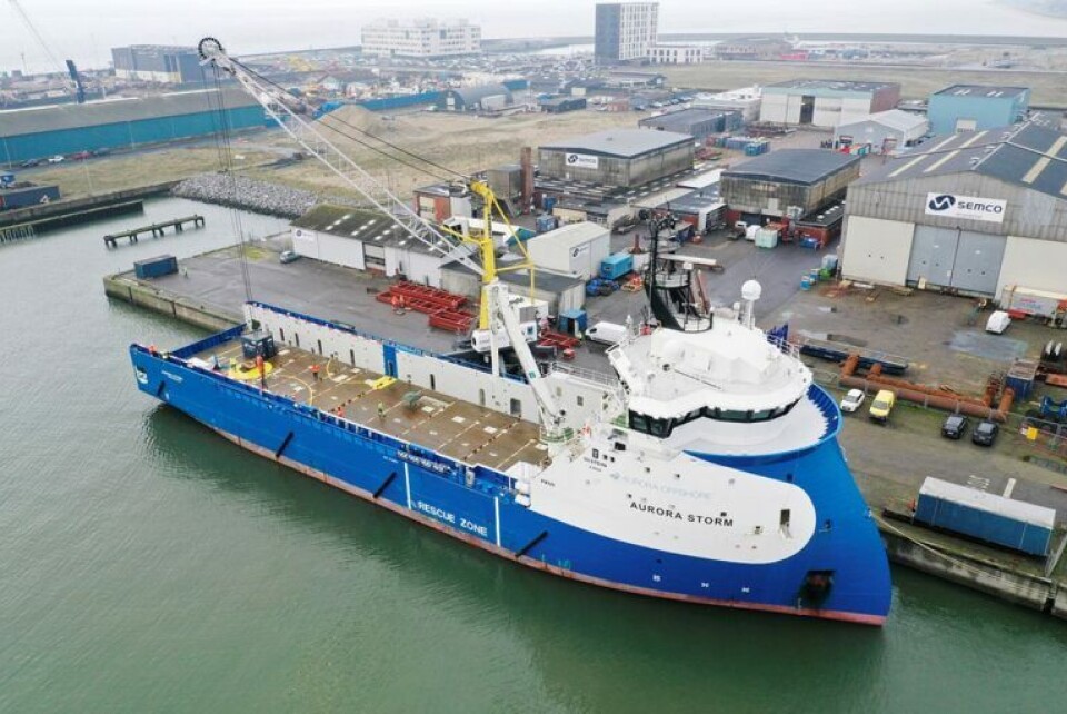 Project Greensands skib til CO2-transport gøres klar i Esbjerg Project Greensands skib til CO2-transport gøres klar i Esbjerg