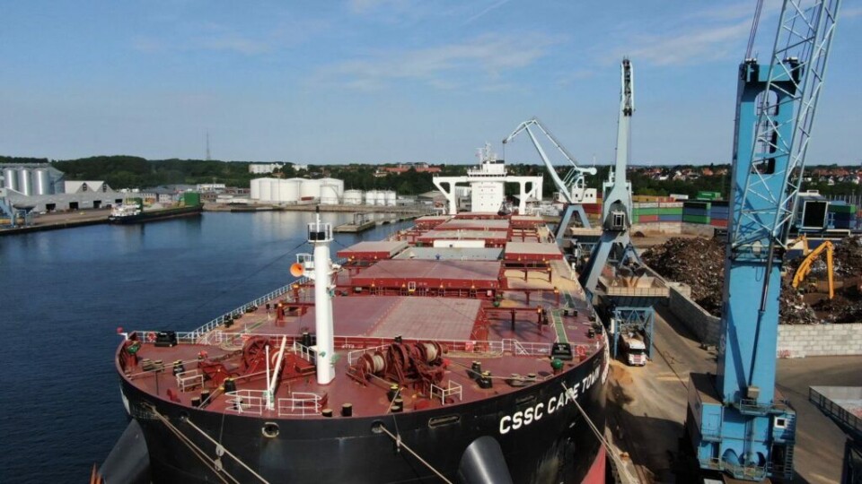 CSSC Cape Town i Fredericia Havn.