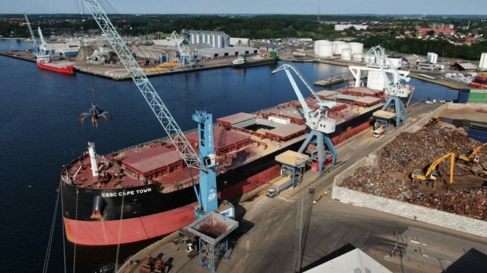 CSSC Cape Town i Fredericia Havn.