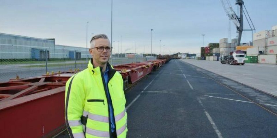 Rasmus Munk Kolind fra er ny formand for brancheforeningen Dansk Banegods. Foto: Port of Aalborg
