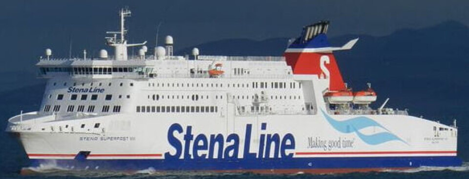 Brand på Stena Line-færge til Belfast