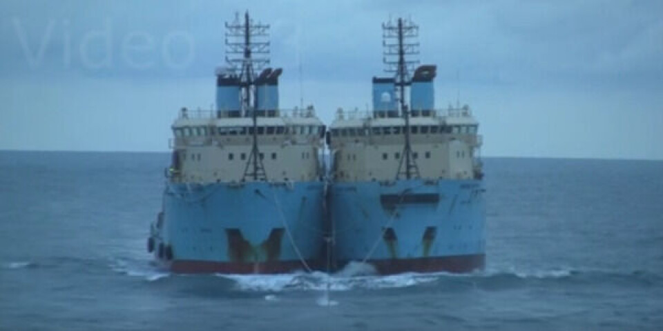 Vild video: Stor bøde til Maersk-rederi Maersk-Searcher-og-Maersk-Shipper.-Screendump-Youtube-768x398