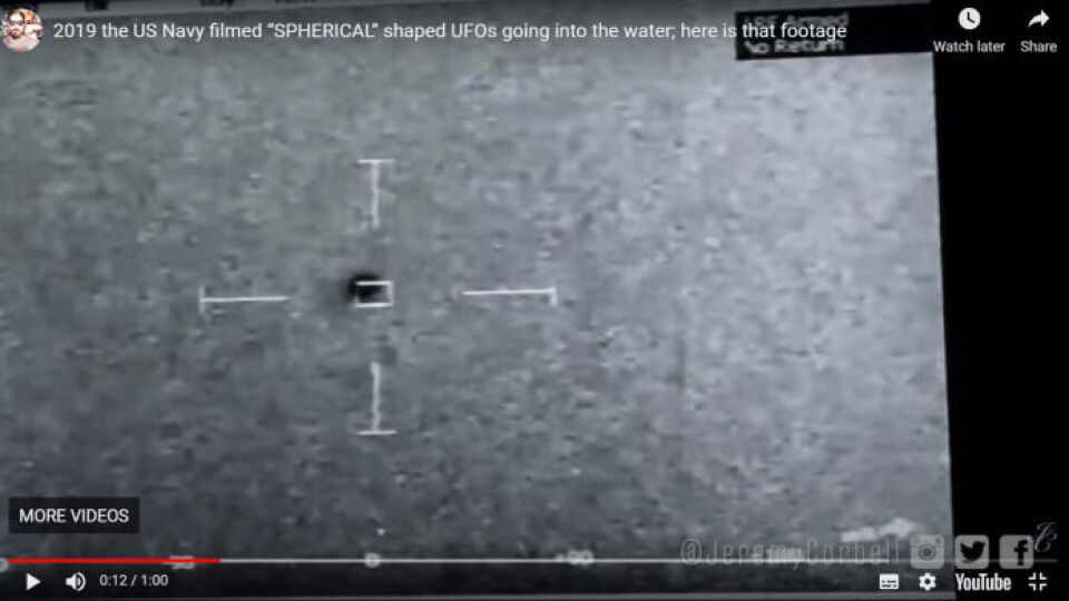 Uhyggelig UFO-video bekræftet af Pentagon – Se den her Uhyggelig UFO-video bekræftet af Pentagon – Se den her