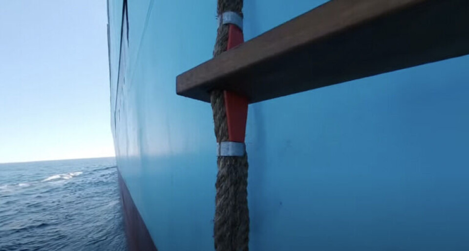 Spændende video: Sådan boarder lodser et Maersk Triple-E-skib Spændende video: Sådan boarder lodser et Maersk Triple-E-skib