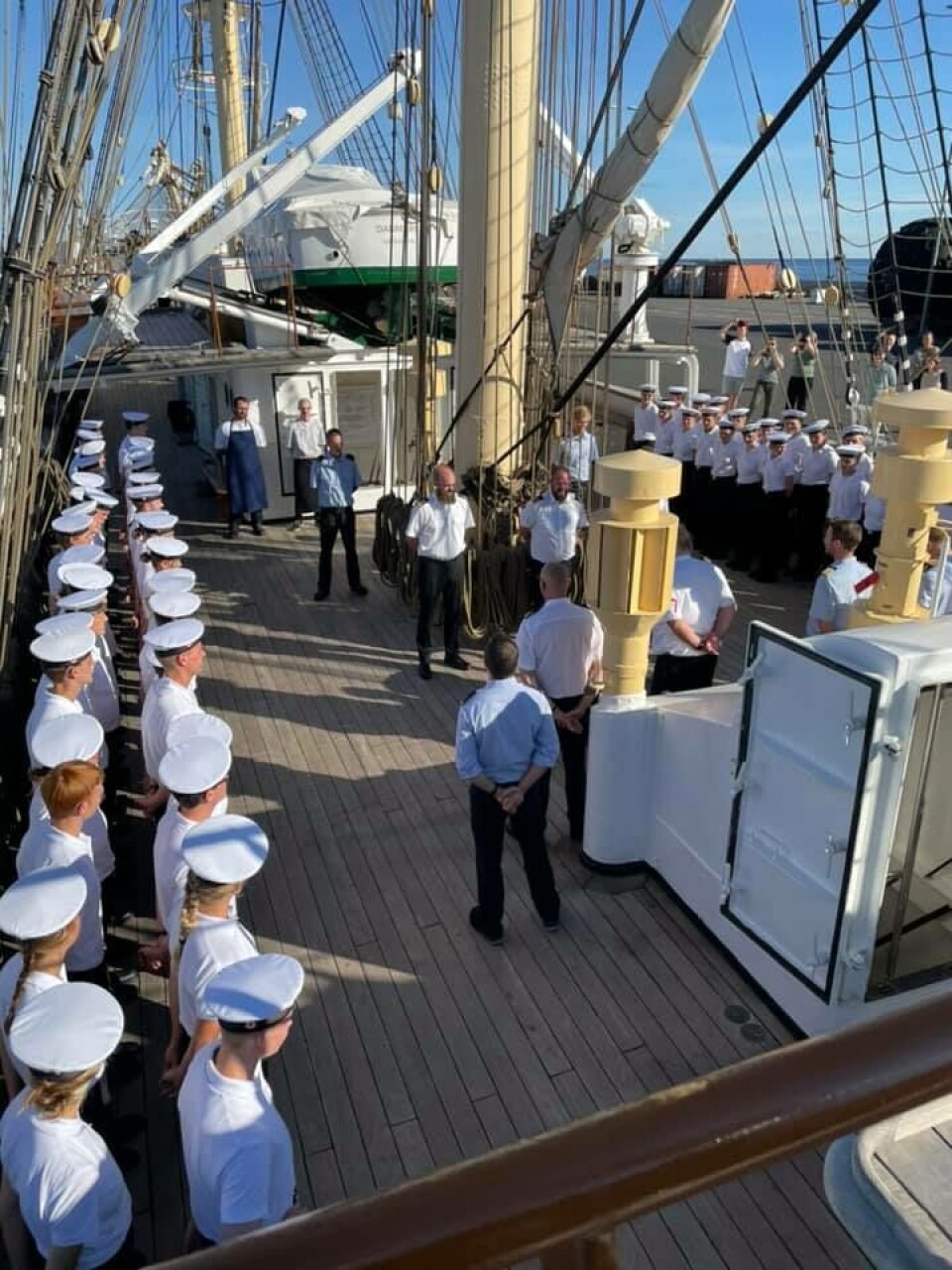Skoleskibet Danmark agerer mødested ved Climate Week i New York Skoleskibet Danmark agerer mødested ved Climate Week i New York
