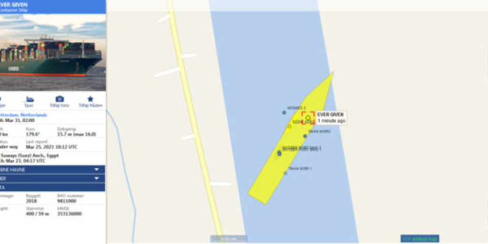 Seneste nyt om Suez: Medier viderebringer falske historier om kanalen Ever-Given-768x358
