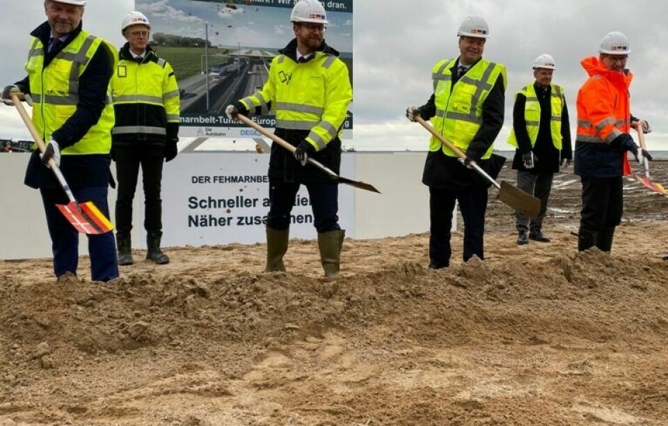 Første spadestik er taget – Nu starter Tyskland Femern-byggeri