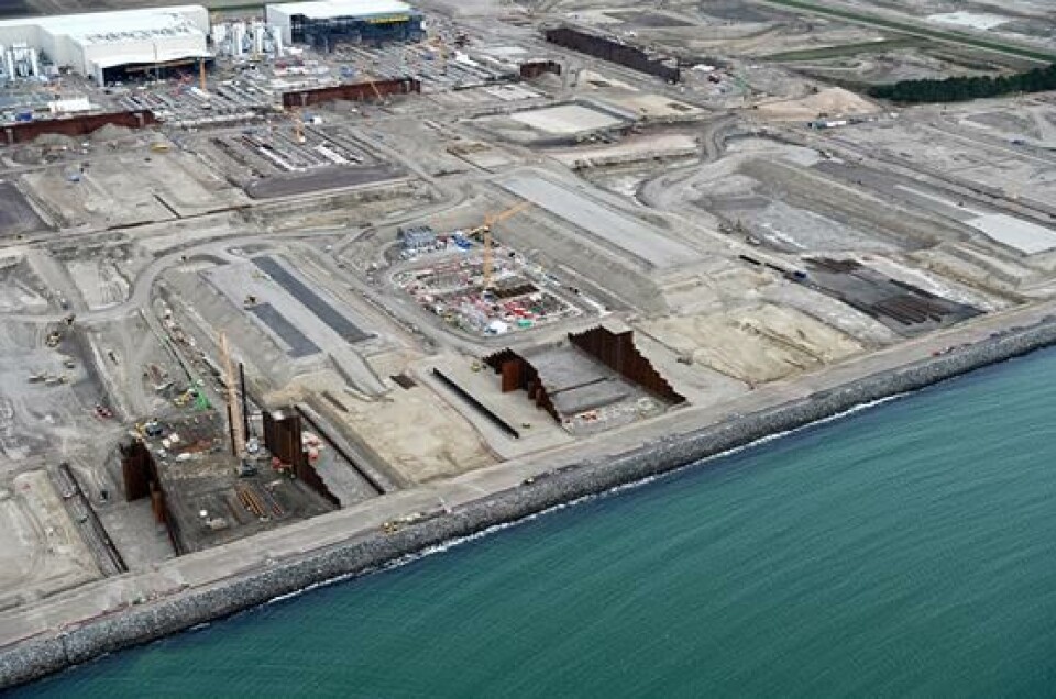Flotte luftfoto: Nu etableres de store porte ved tunnelfabrik Flotte luftfoto: Nu etableres de store porte ved tunnelfabrik