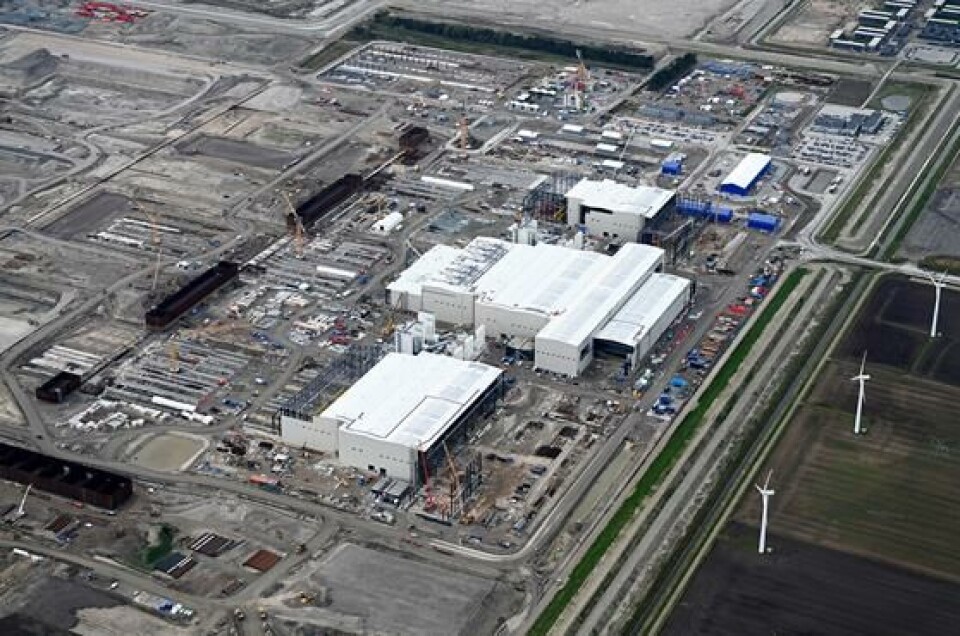 Flotte luftfoto: Nu etableres de store porte ved tunnelfabrik