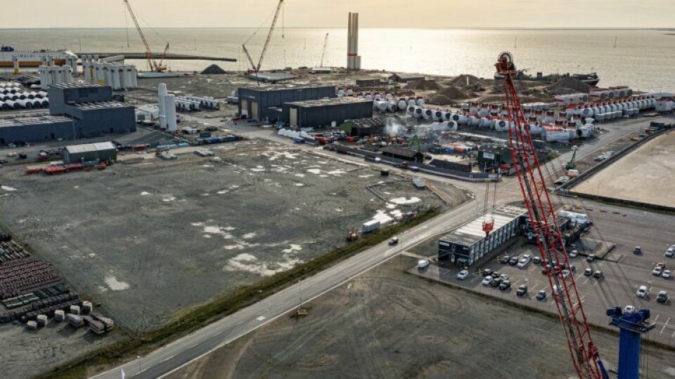 Esbjerg Havn sætter gang i byggeri af ny hal til havvind Esbjerg Havn sætter gang i byggeri af ny hal til havvind