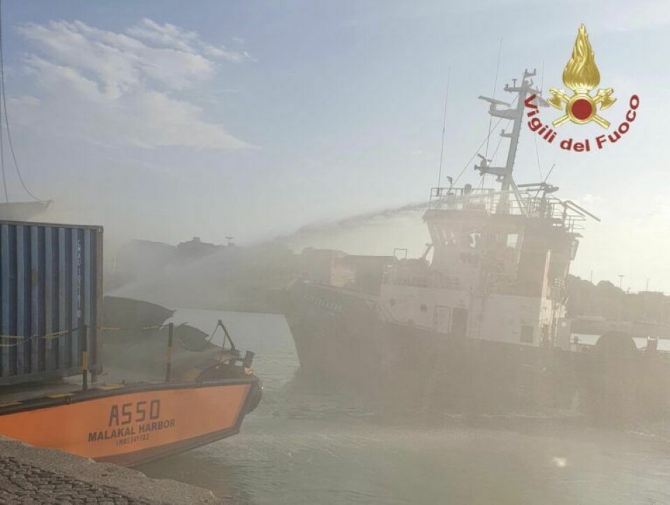 Tragisk video: Eksplosion i container dræber tre søfolk