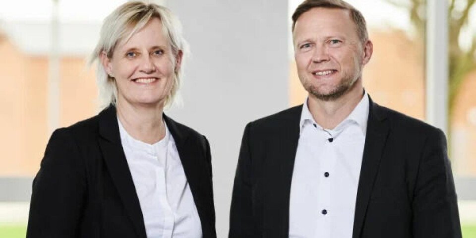 Danske Havnes direktør og bestyrelsesformand, henholdsvis Tine Kirk Pedersen og Carsten Aa. Foto: Danske Havne