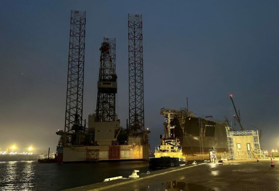 Drama i Frederikshavn: 332 meter langt skrotskib rev sig løs i stormen Drama i Frederikshavn: 332 meter langt skrotskib rev sig løs i stormen