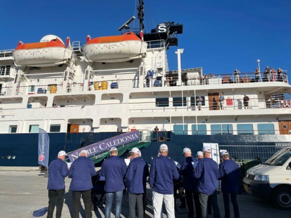 Se de skønne billeder: Hebridean Sky besøgte Nyborg Havn