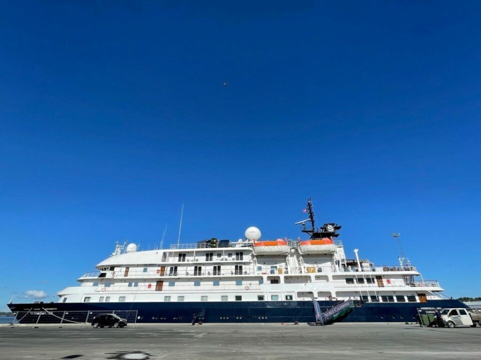 Hebridean Sky på besøg i Nyborg Havn.