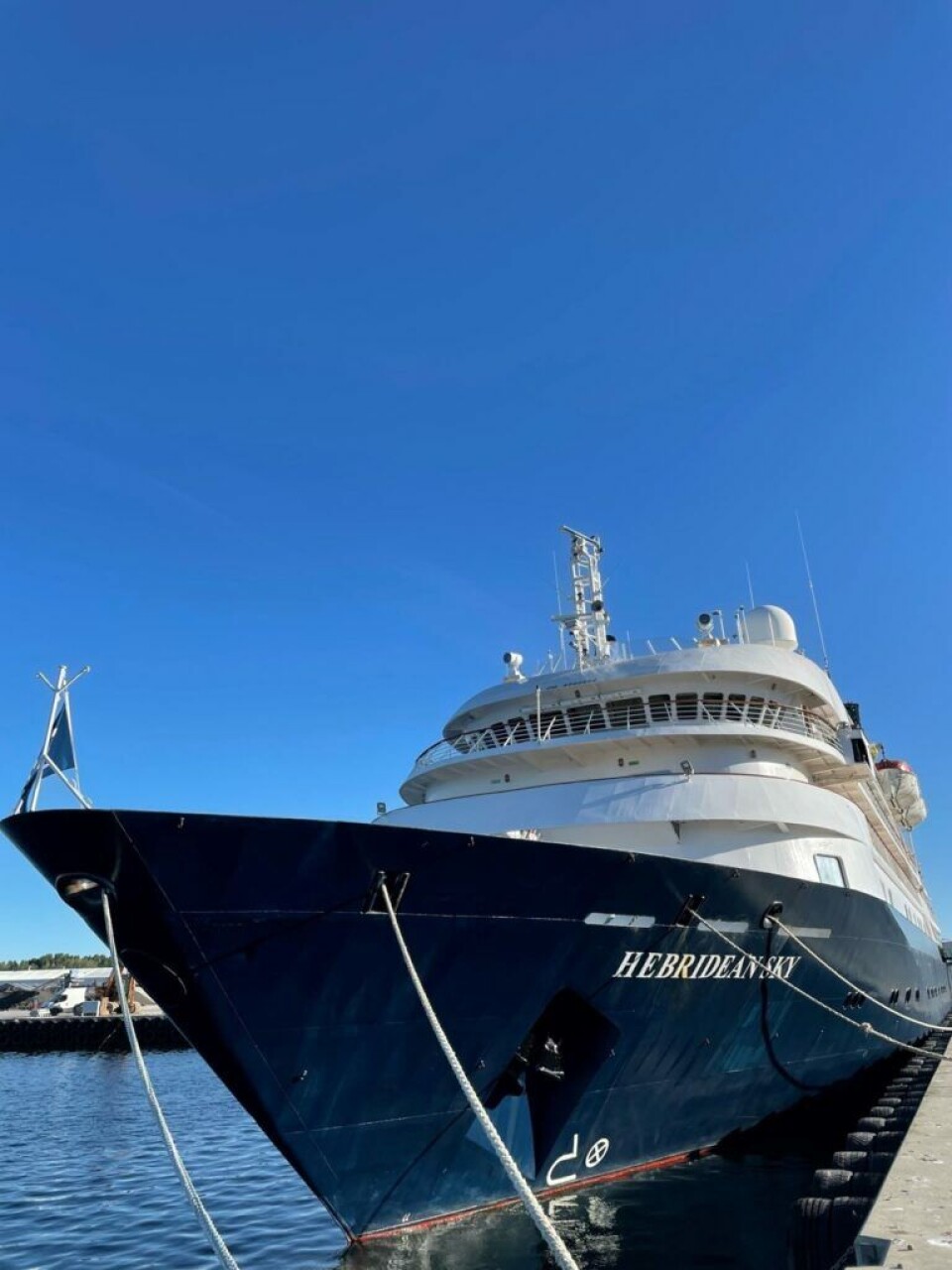 Hebridean Sky på besøg i Nyborg Havn.