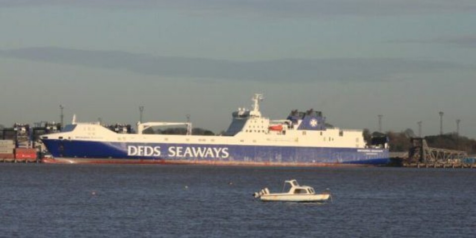 Danmarks førende short sea rederi DFDS opgraderer Brittannia-Seaways-fotograferet-i-Felixstowe-768x461