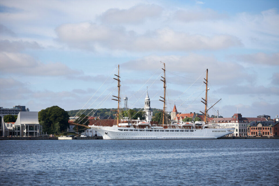 Sea Cloud Spirit på besøg i Aalborg.