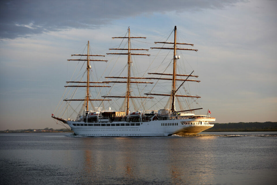 Sea Cloud Spirit på besøg i Aalborg.