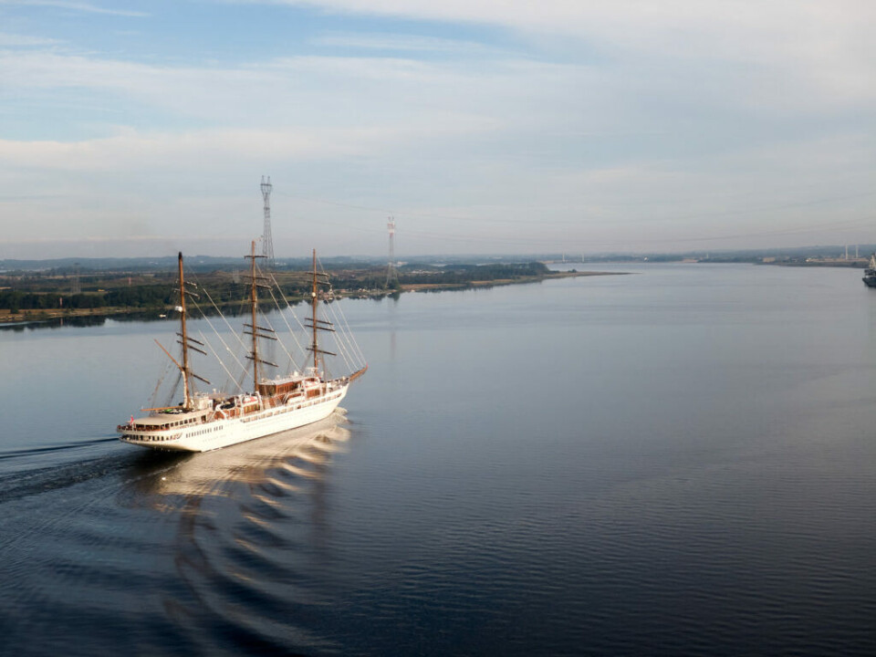 Sea Cloud Spirit på besøg i Aalborg.