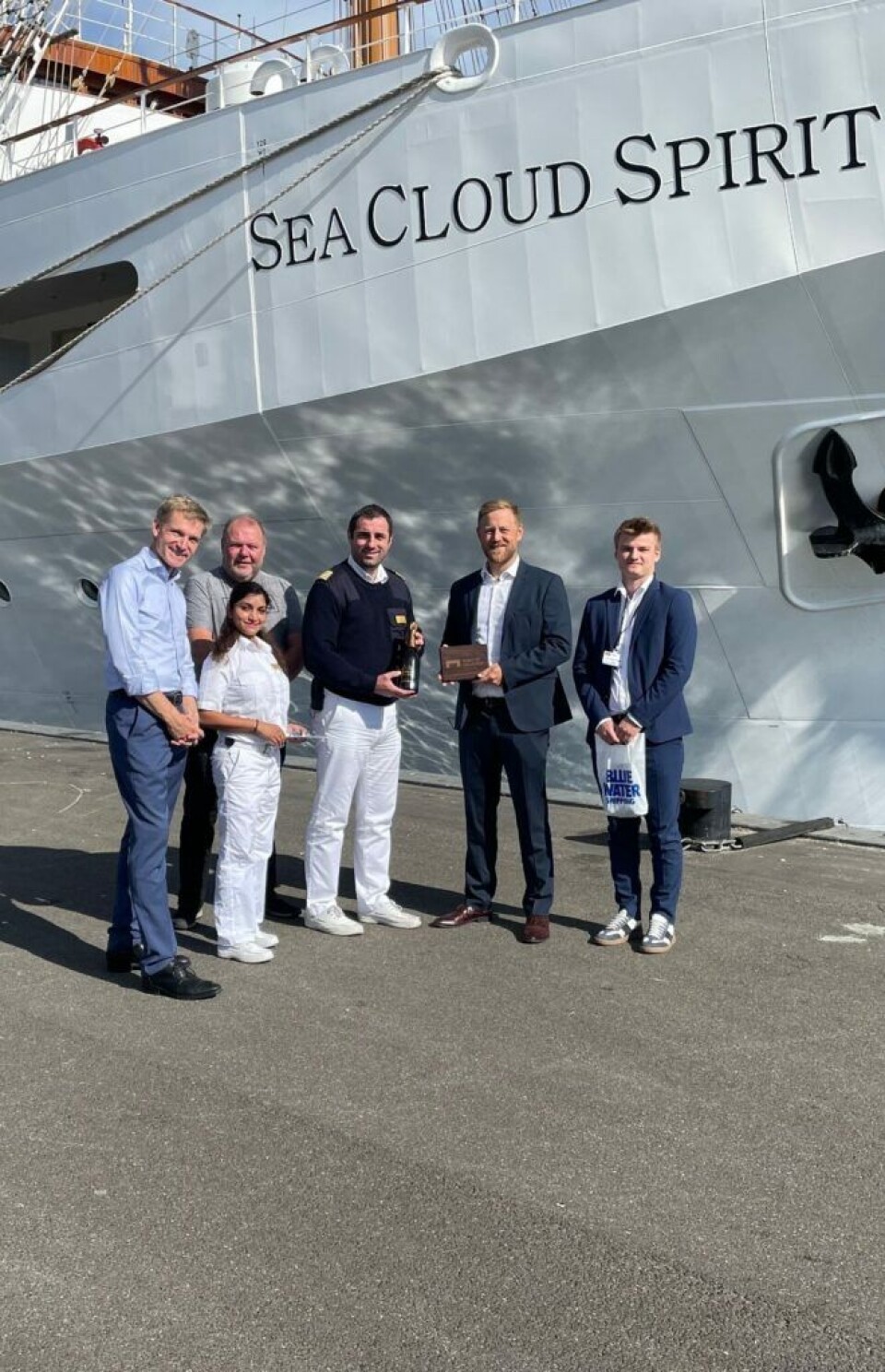 Sea Cloud Spirit på besøg i Aalborg.