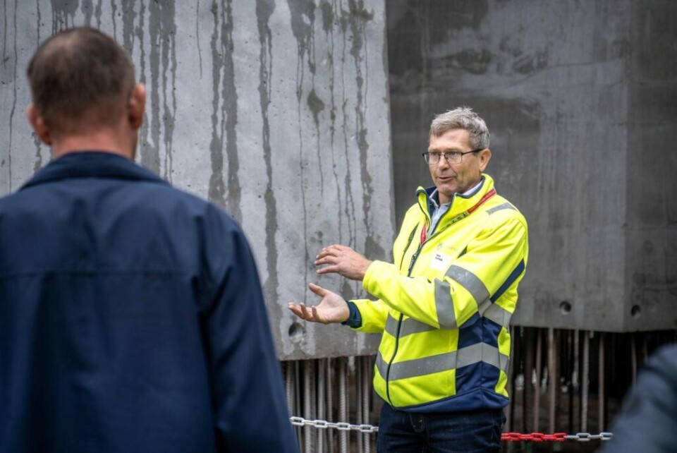 Projektchef Niels Gottlieb var en af dem, der stod på ruten rundt på byggepladsen.