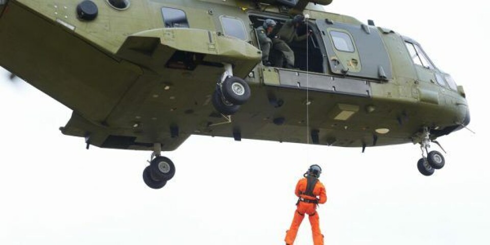 Billedet er ikke fra dagens eftersøgning. Arkivfoto: Forsvaret