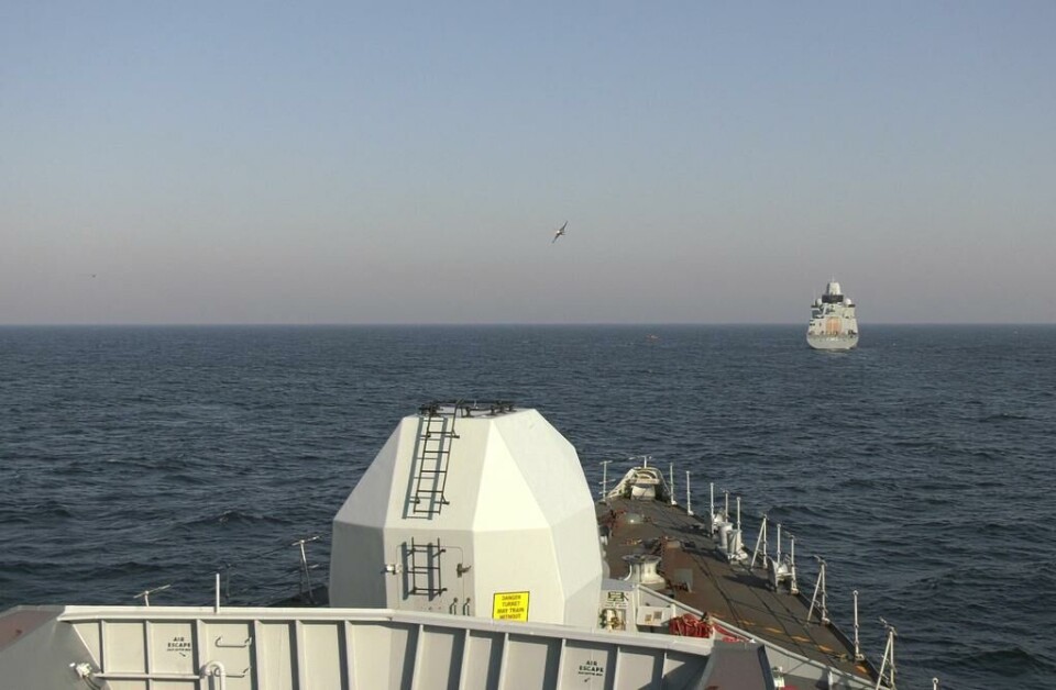 Smukke fotos: Her øver Niels Juel med britisk fregat