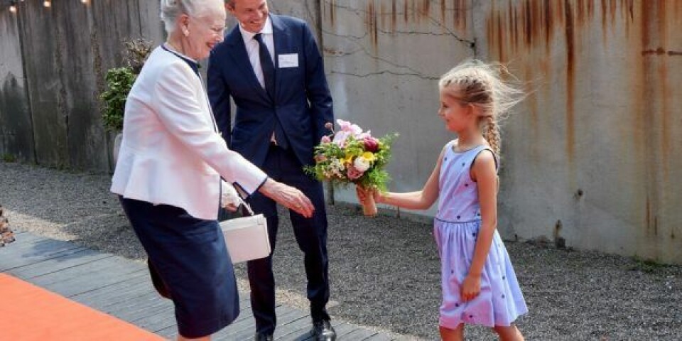H.M. Dronningen ankommer til Danske Rederiers årsdag. Foto: Danske Rederier