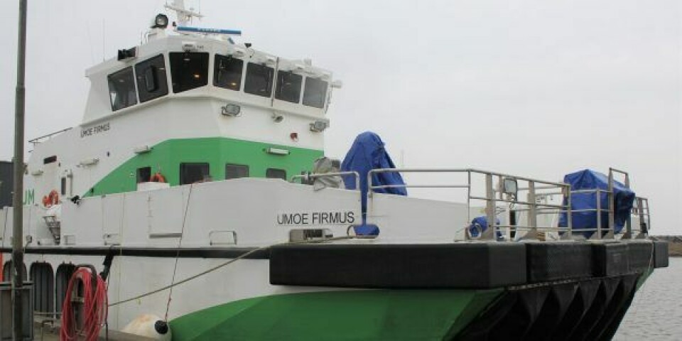 Umoe Firmus på besøg på det vestjyske værft. Foto: Facebook / Hvide Sande Shipyard