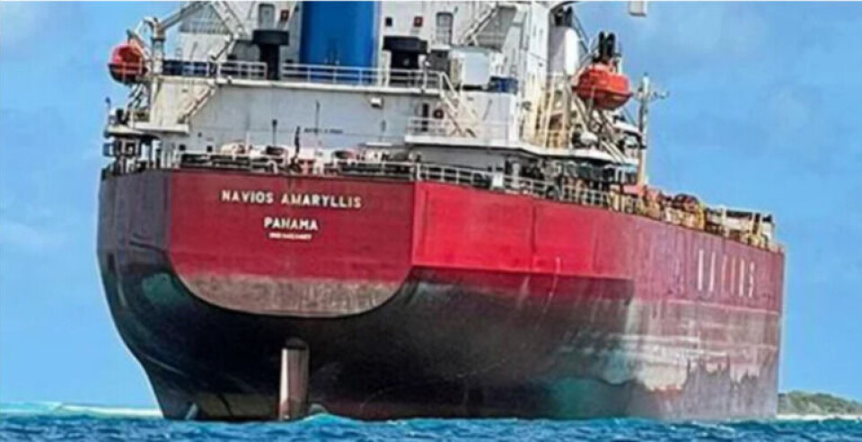 Bulker grundstødt i Maldiverne efter motorfejl Bulker grundstødt i Maldiverne efter motorfejl