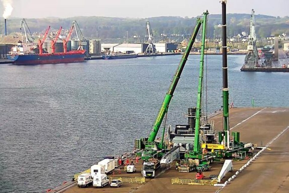 Grøn strøm og el er fremtiden for havnenes kraner og biler Grøn strøm og el er fremtiden for havnenes kraner og biler