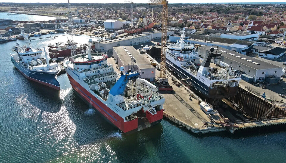 De nybyggede fiskefartøjer kan inden længe få følge af danske flådestøtteskibe ved kajen i Skagen.