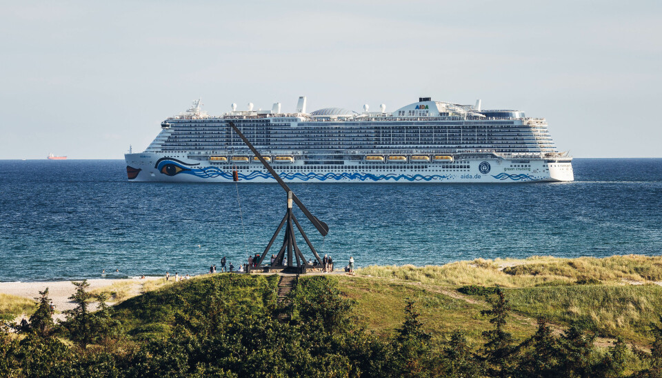 Krydstogtskibet Aida Nova på besøg i Skagen.